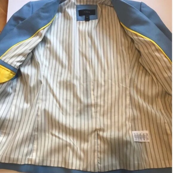 J. Crew 1035 Rhodes Italian Wool Baby Light Blue Blazer Jacket Size 10T - Picture 10 of 14